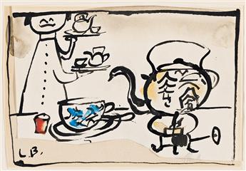 LUDWIG BEMELMANS (1898-1962) Tea time.